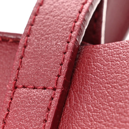Saint Laurent Calfskin Large Shopping Tote Opyum Red 14 of 14