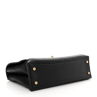 Chanel Grained Calfskin Stitched Flap Black 4 of 16