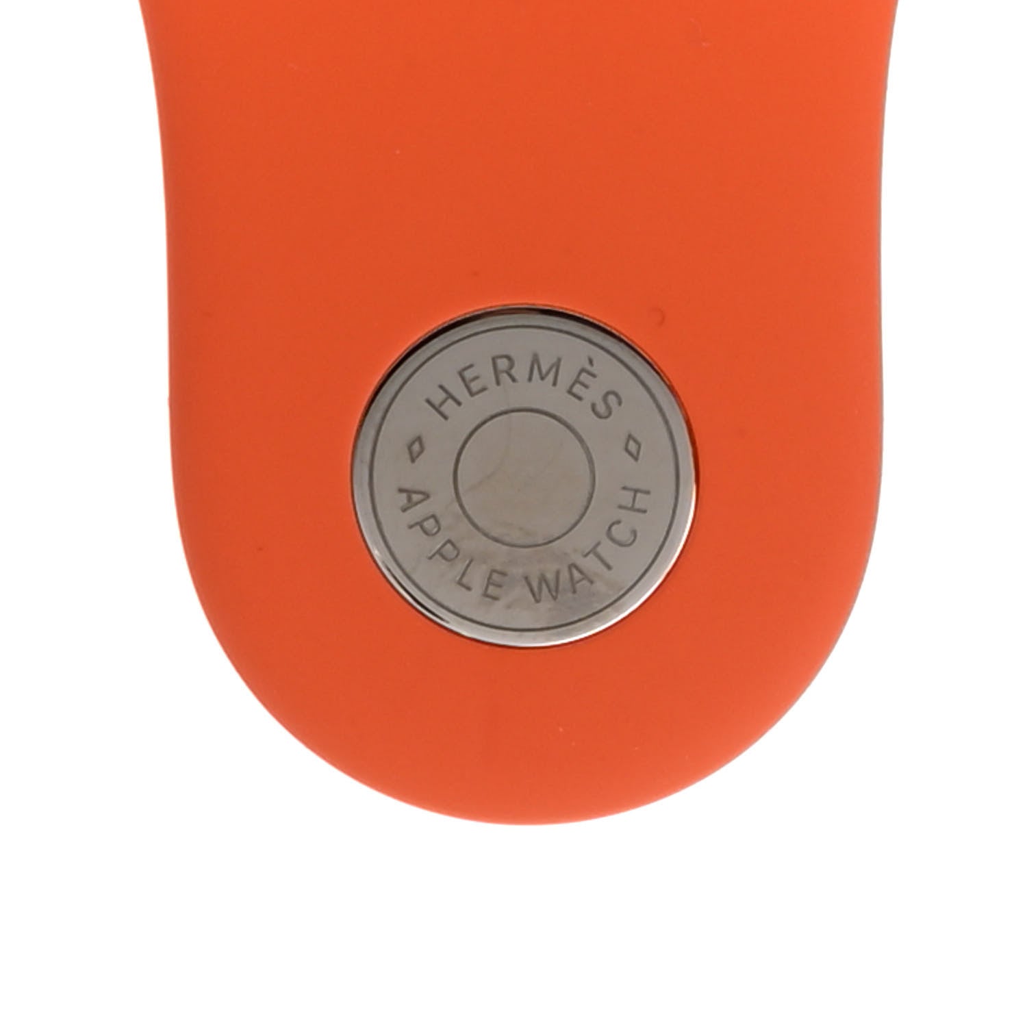 Hermes Silicone 41mm Apple Sports Watch Single Tour Band Orange 3 of 5