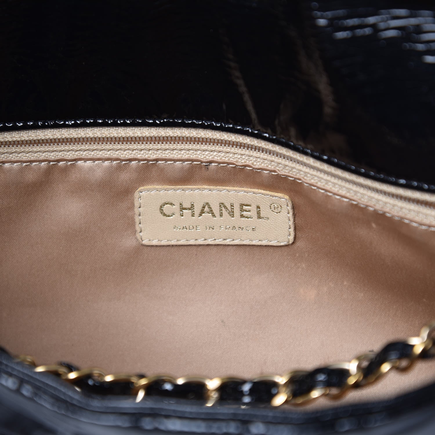 Chanel Vinyl Medium Rock and Chain Flap Black 6 of 13