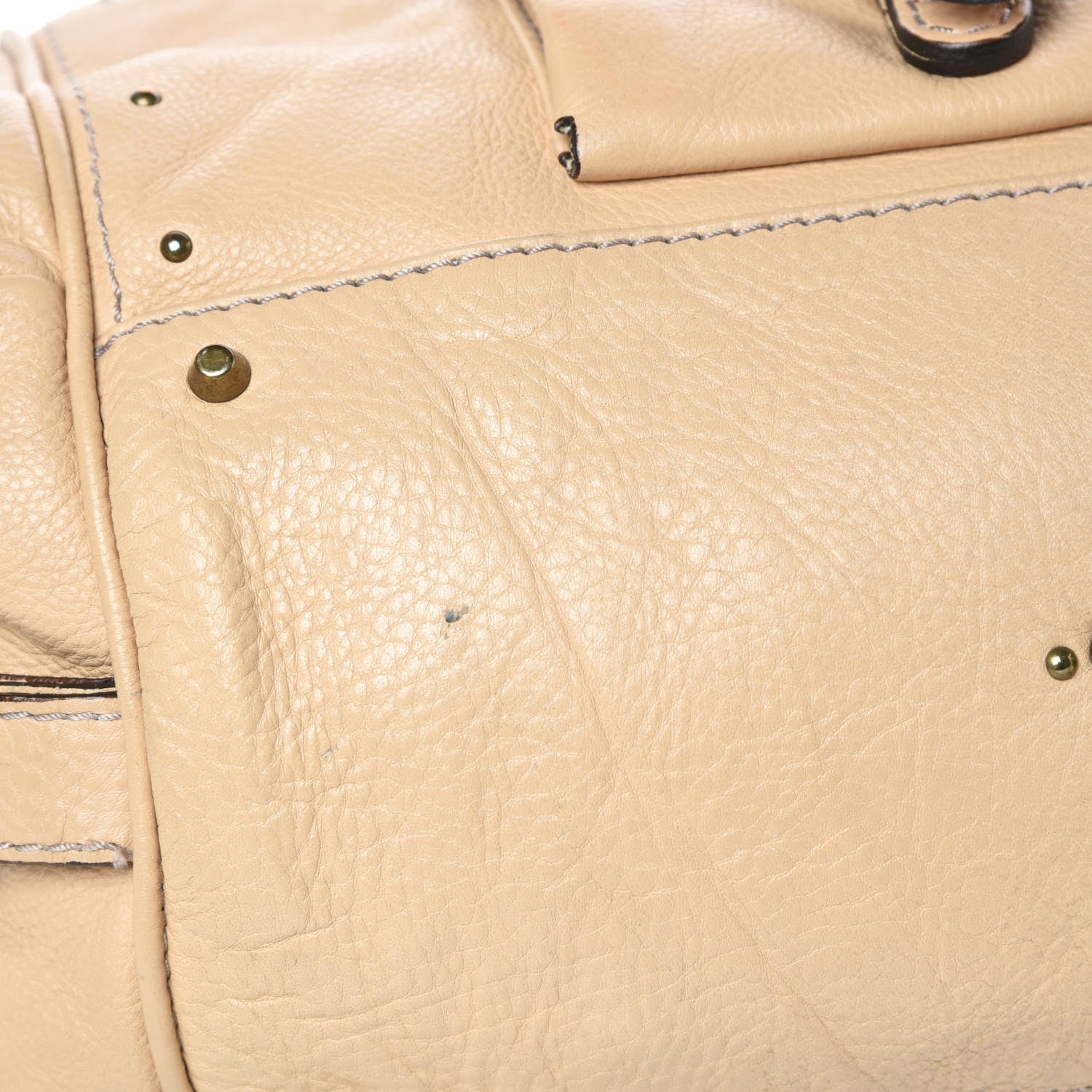 Chloe Leather Paddington Front Pocket Tote Beige 15 of 17