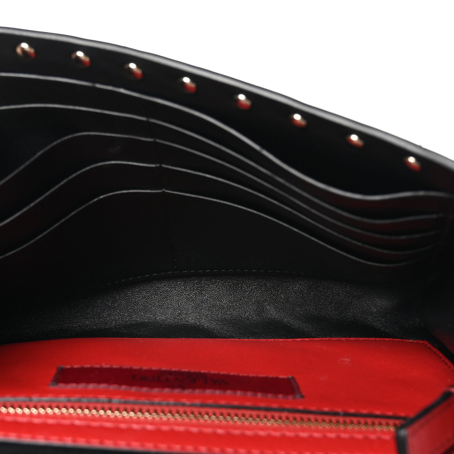 Metallic Nappa Rockstud Spike Wallet on Chain Mekong