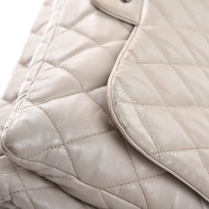 Chanel Lambskin Quilted 3 Accordion Flap Bag White 16 of 21