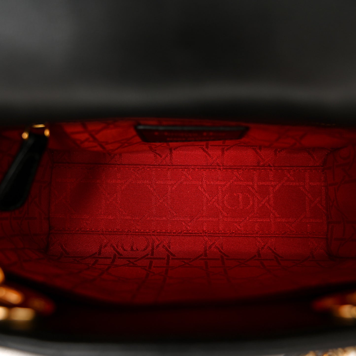 Lambskin Cannage Mini Lady Dior Black
