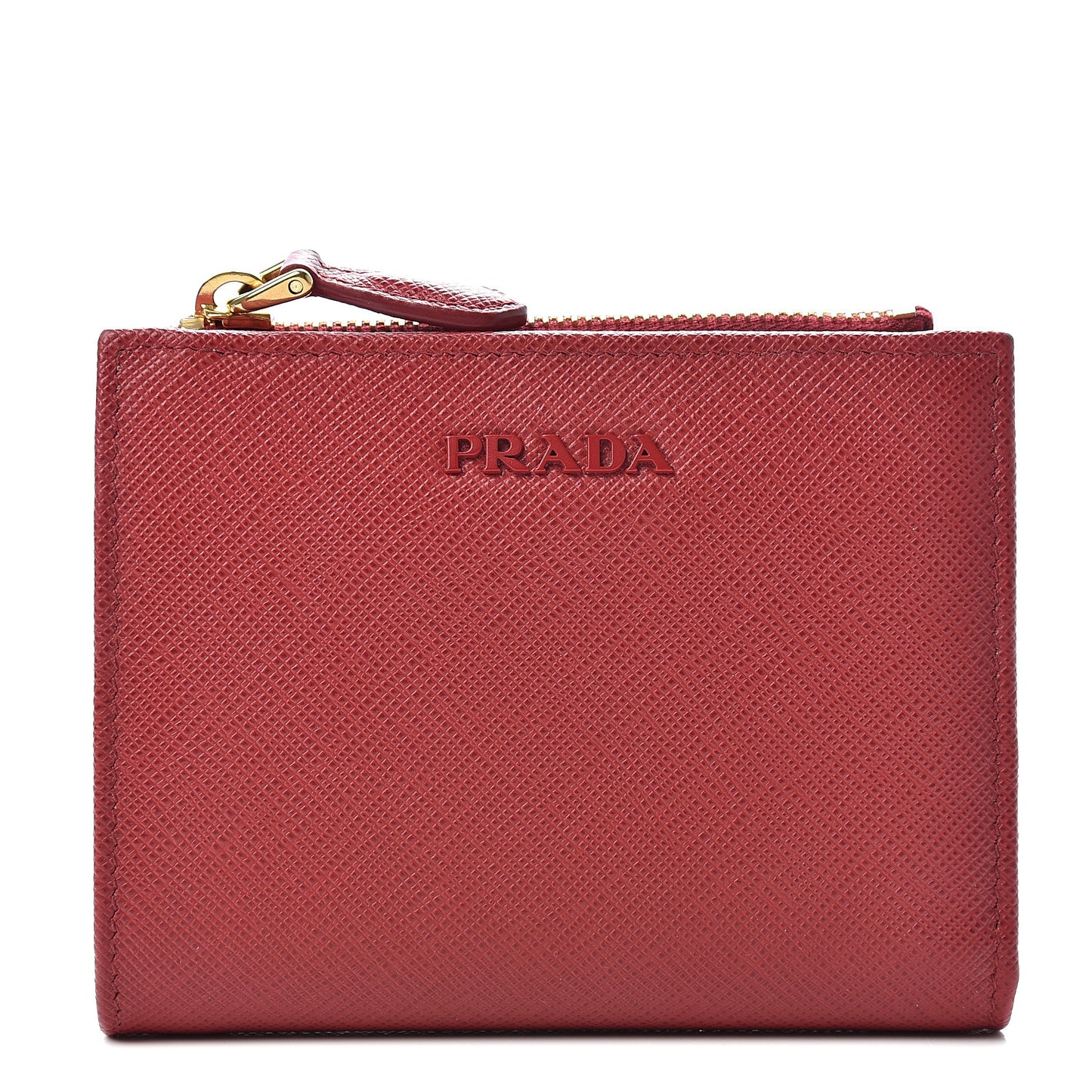 Saffiano Colour Compact Wallet Fuoco Petalo