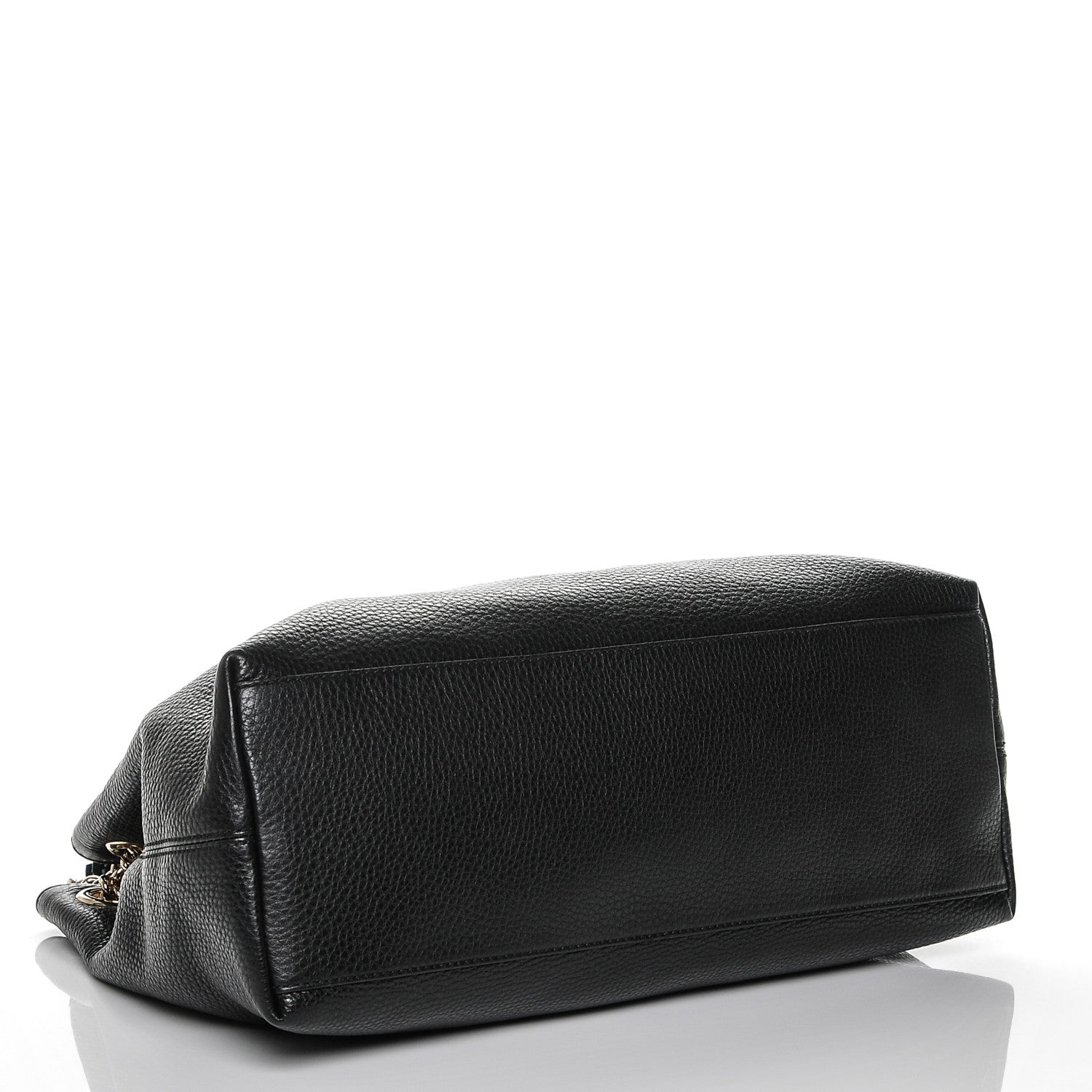 Gucci Pebbled Calfskin Medium Soho Chain Shoulder Bag Black 4 of 6