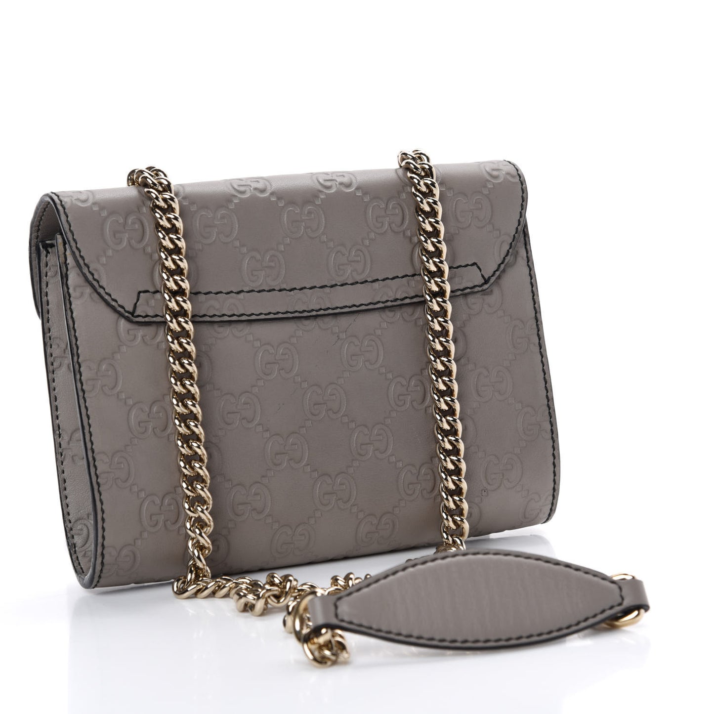 Guccissima Mini Emily Chain Shoulder Bag Storm Grey