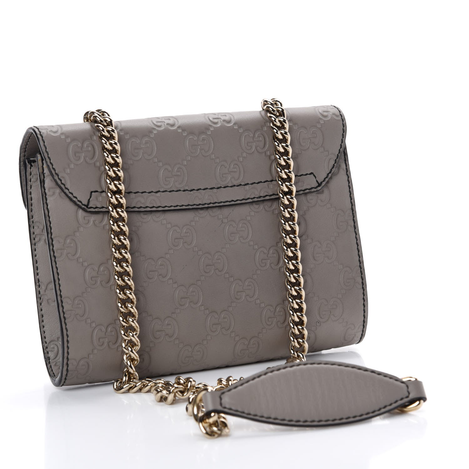 Gucci Guccissima Mini Emily Chain Shoulder Bag Storm Grey 3 of 11