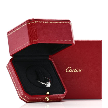 Cartier Platinum Diamond 1.05ct 1895 Solitaire Engagement Ring 51 5.75 6 of 6