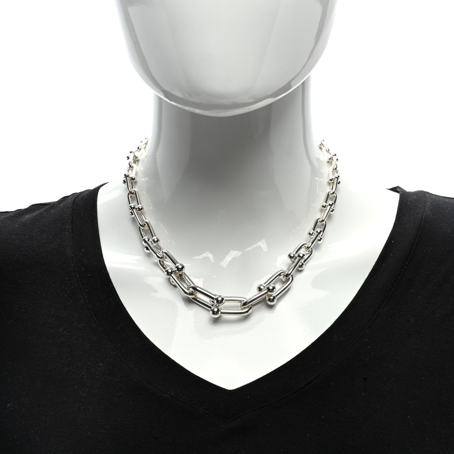 Sterling Silver HardWear Graduated Link Necklace