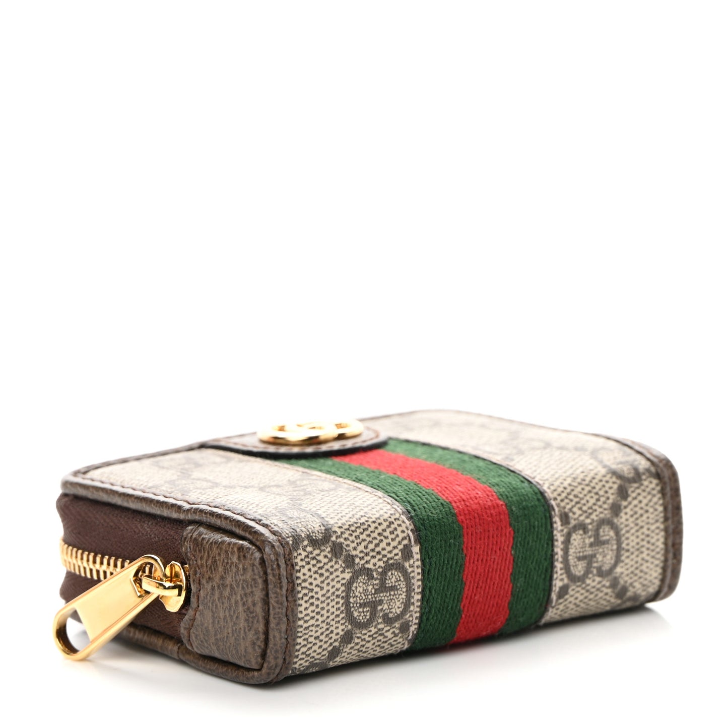GG Supreme Monogram Web Ophidia Playing Card Case Beige New Acero