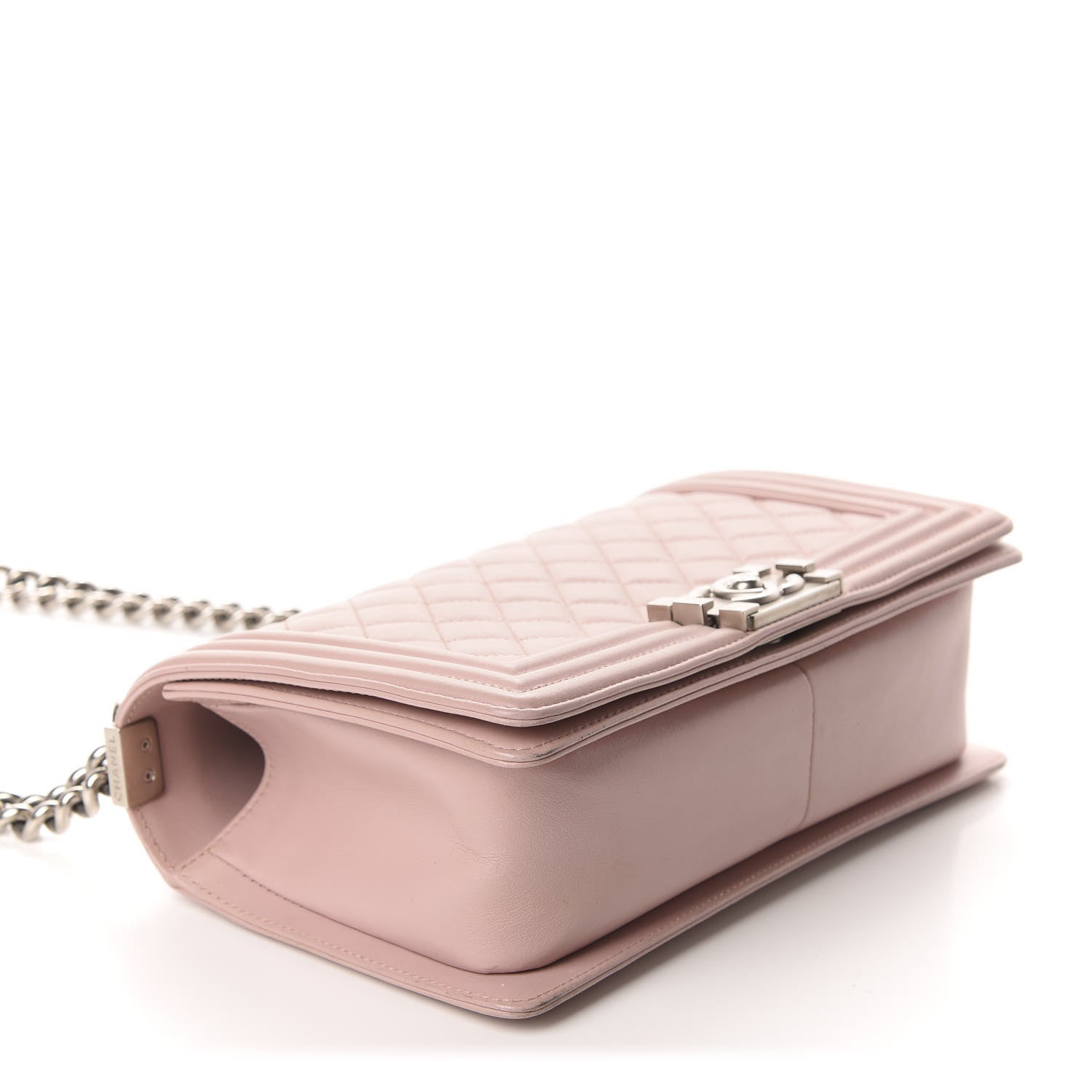 Chanel Lambskin Quilted Medium Boy Flap Light Pink 4 of 12