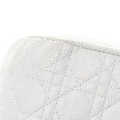 Christian Dior Lambskin Cannage Medium Dior Soft Hobo White 16 of 19