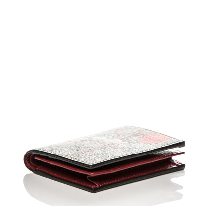 Gucci GG Supreme Monogram Tian Card Case Beige Multicolor Red 4 of 7