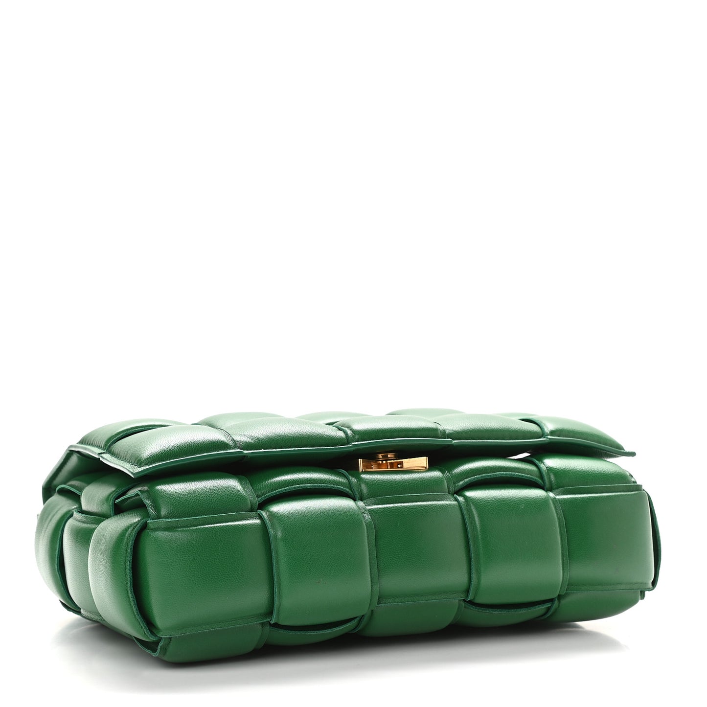 Nappa Maxi Intreccio Padded Cassette Crossbody Bag Racing Green