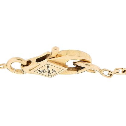 Van Cleef & Arpels 18K Yellow Gold Mother of Pearl Sweet Alhambra Bracelet 3 of 5