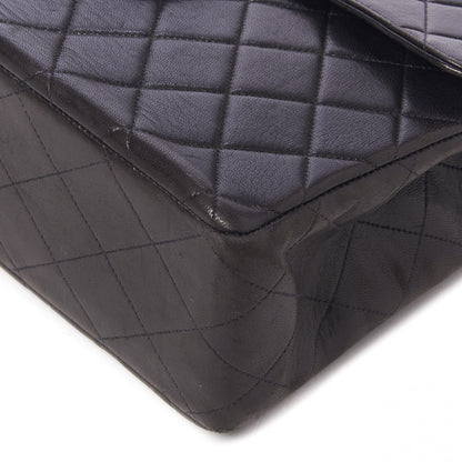 Chanel Lambskin Quilted Jumbo Single Flap Black 5 of 10