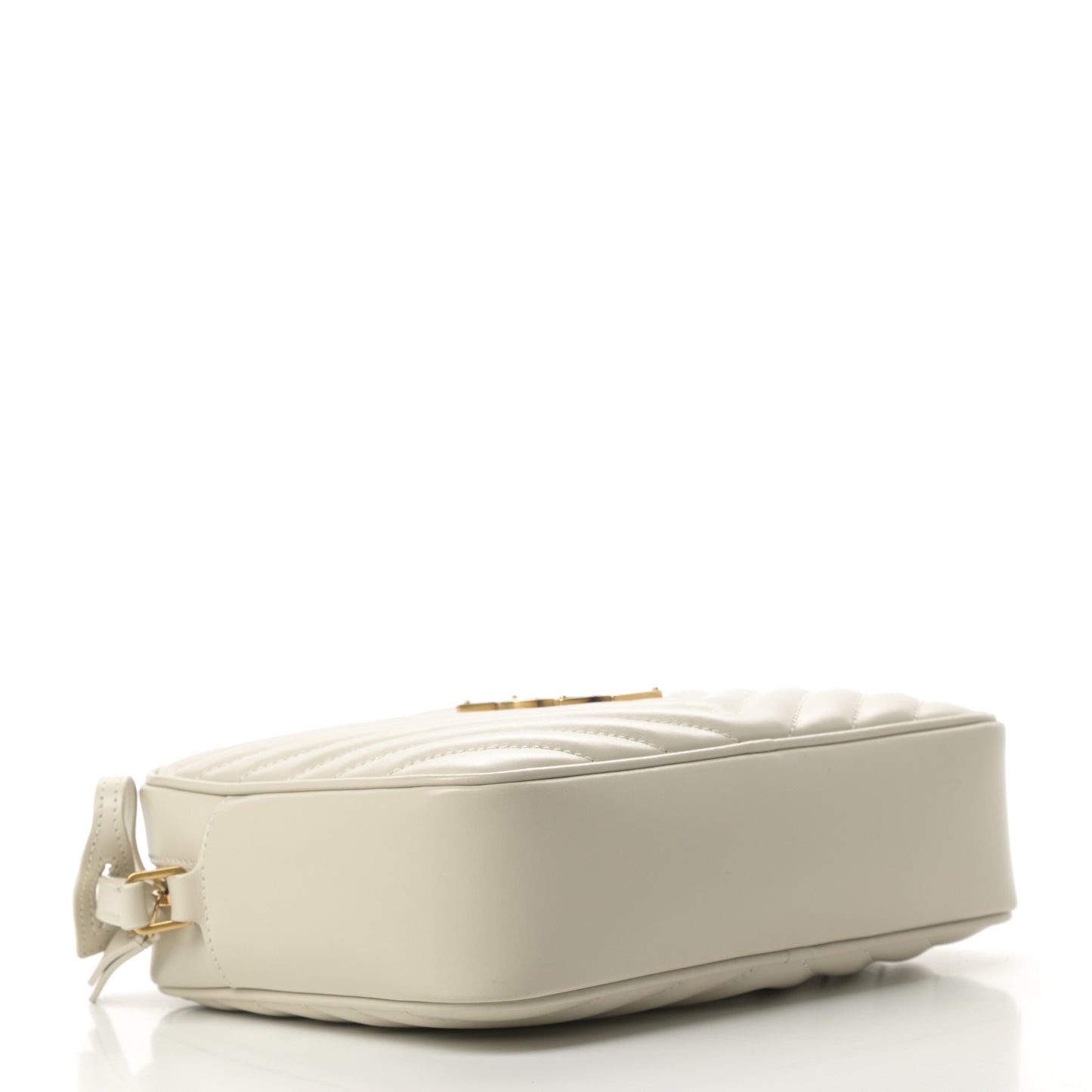 Calfskin Matelasse Monogram Lou Camera Bag Crema Soft
