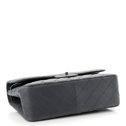 Chanel Washed Caviar Quilted Jumbo Double Flap Dark Grey 4 of 10