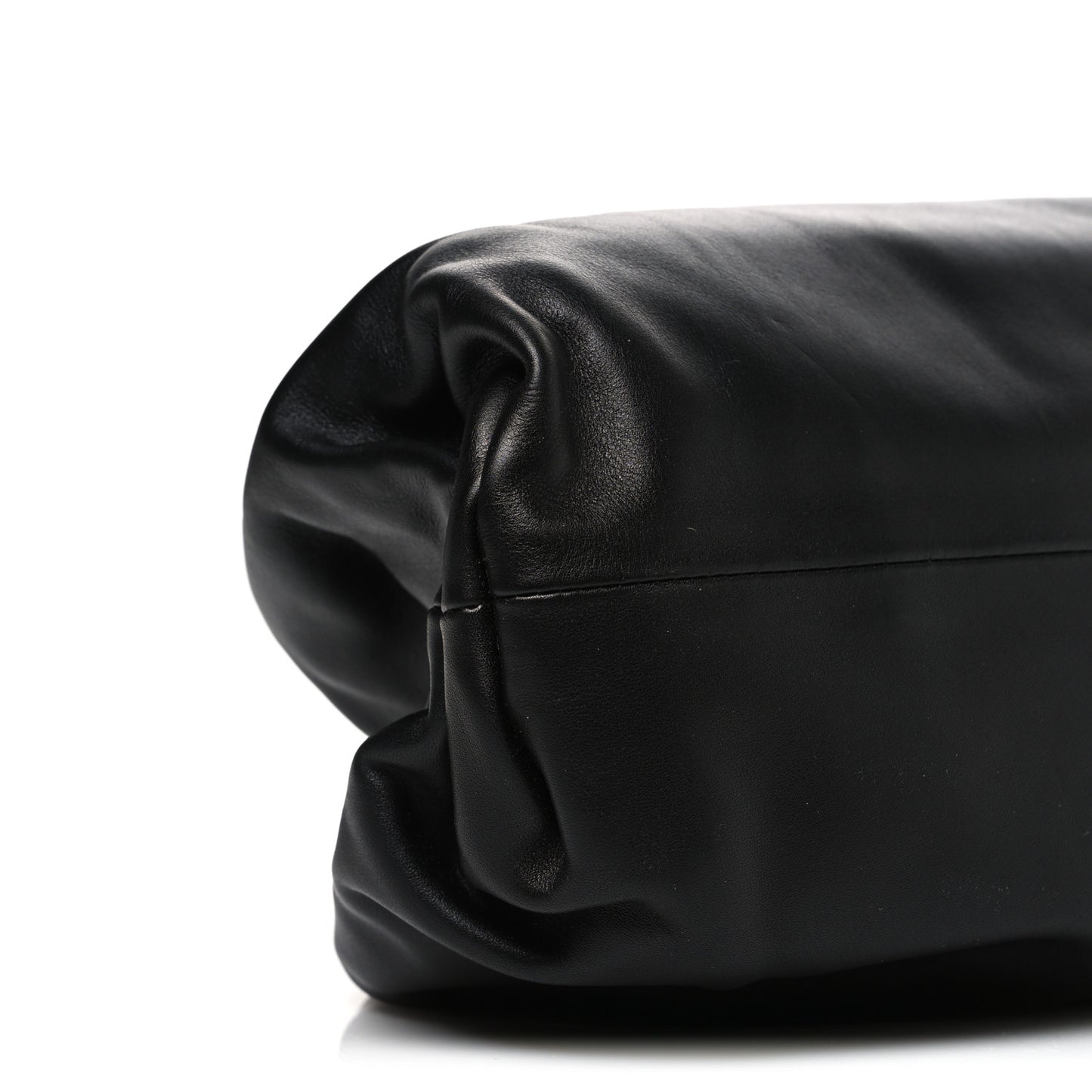 Smooth Butter Calf The Pouch Oversized Clutch Black