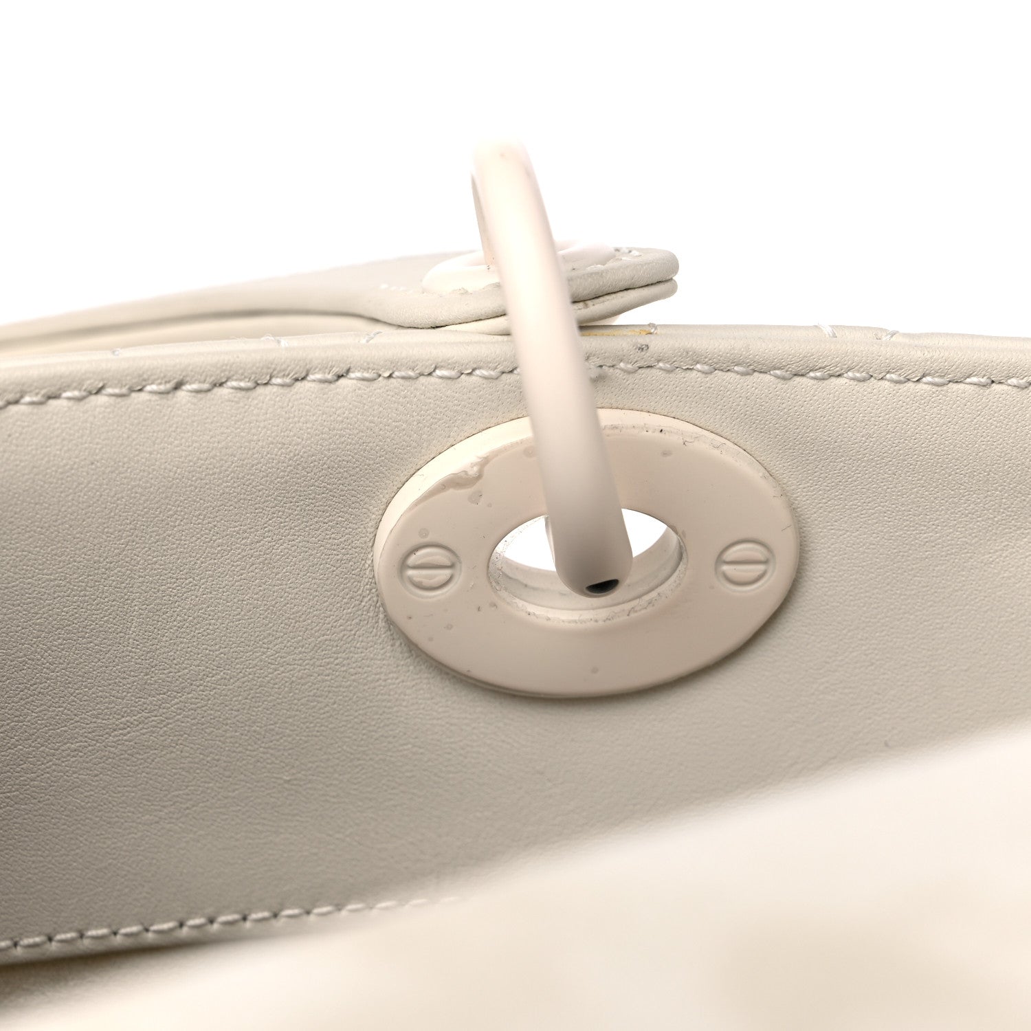 Christian Dior Ultra Matte Calfskin Cannage Medium Lady Dior Latte 12 of 20