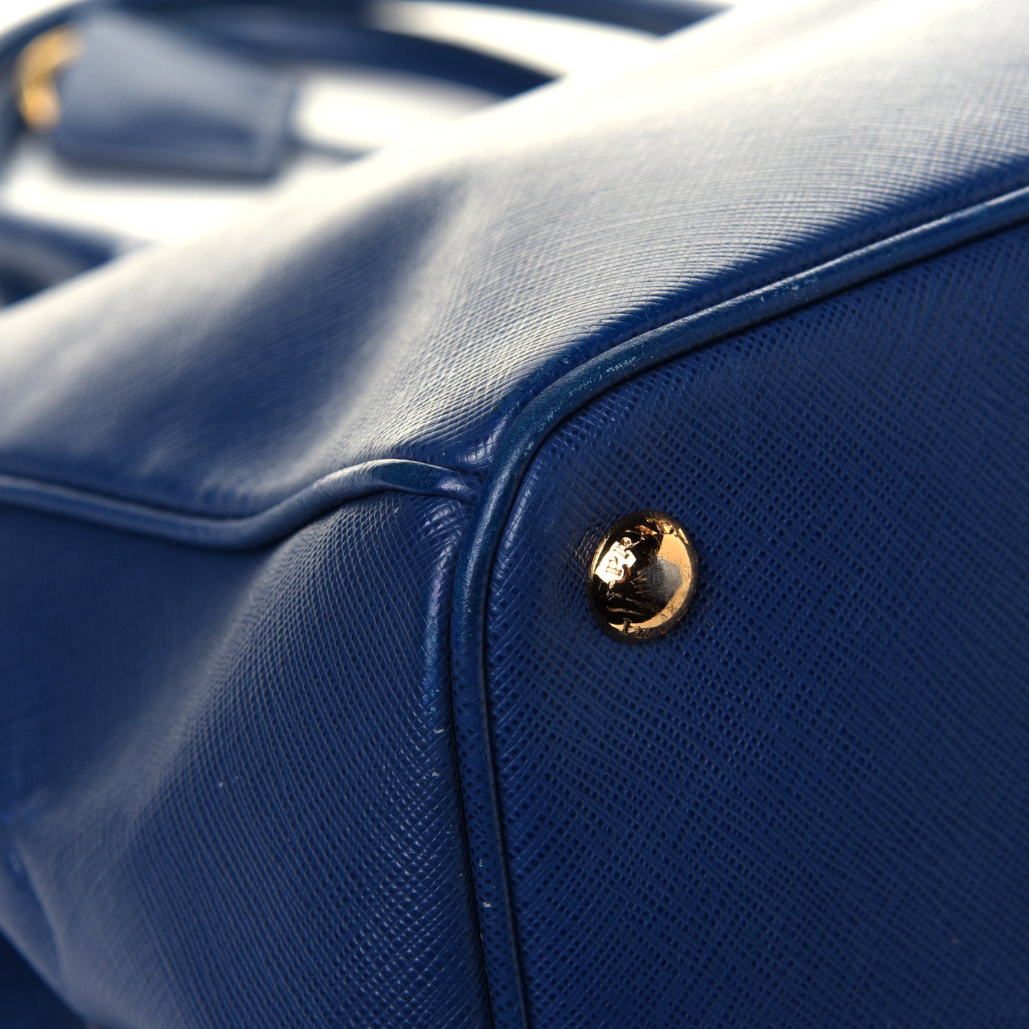 Prada Saffiano Large Galleria Double Zip Tote Bluette 11 of 14