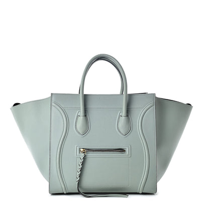 Celine Baby Grained Calfskin Medium Phantom Luggage Jade 1 of 15