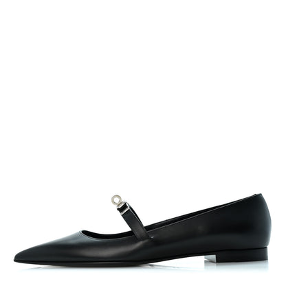 Hermes Calfskin Kelly Ballet Flats 39 Black 1 of 10