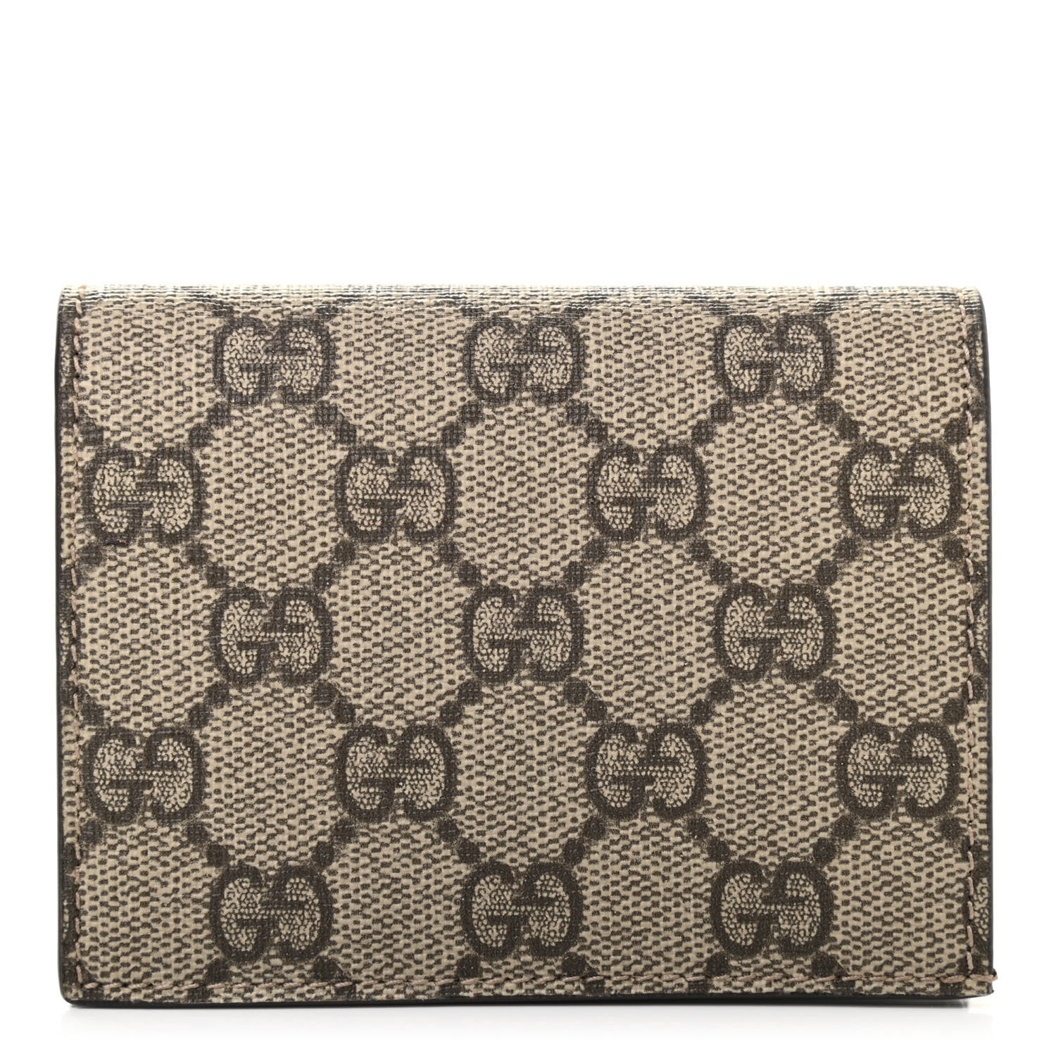 Gucci GG Supreme Monogram Card Case Beige 1 of 7