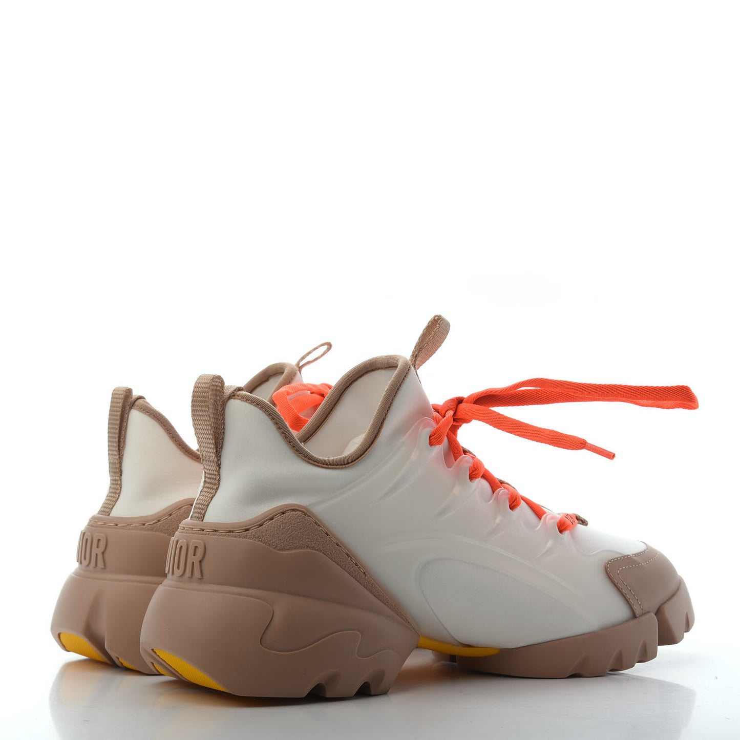 Neoprene Rubber Womens D-Connect Sneakers 38 White Beige