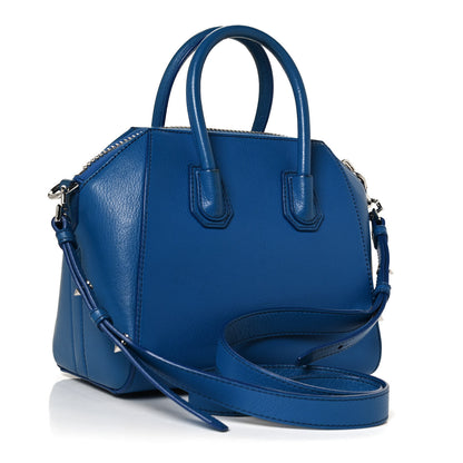 Givenchy Sugar Goatskin Mini Antigona Indigo Blue 3 of 10