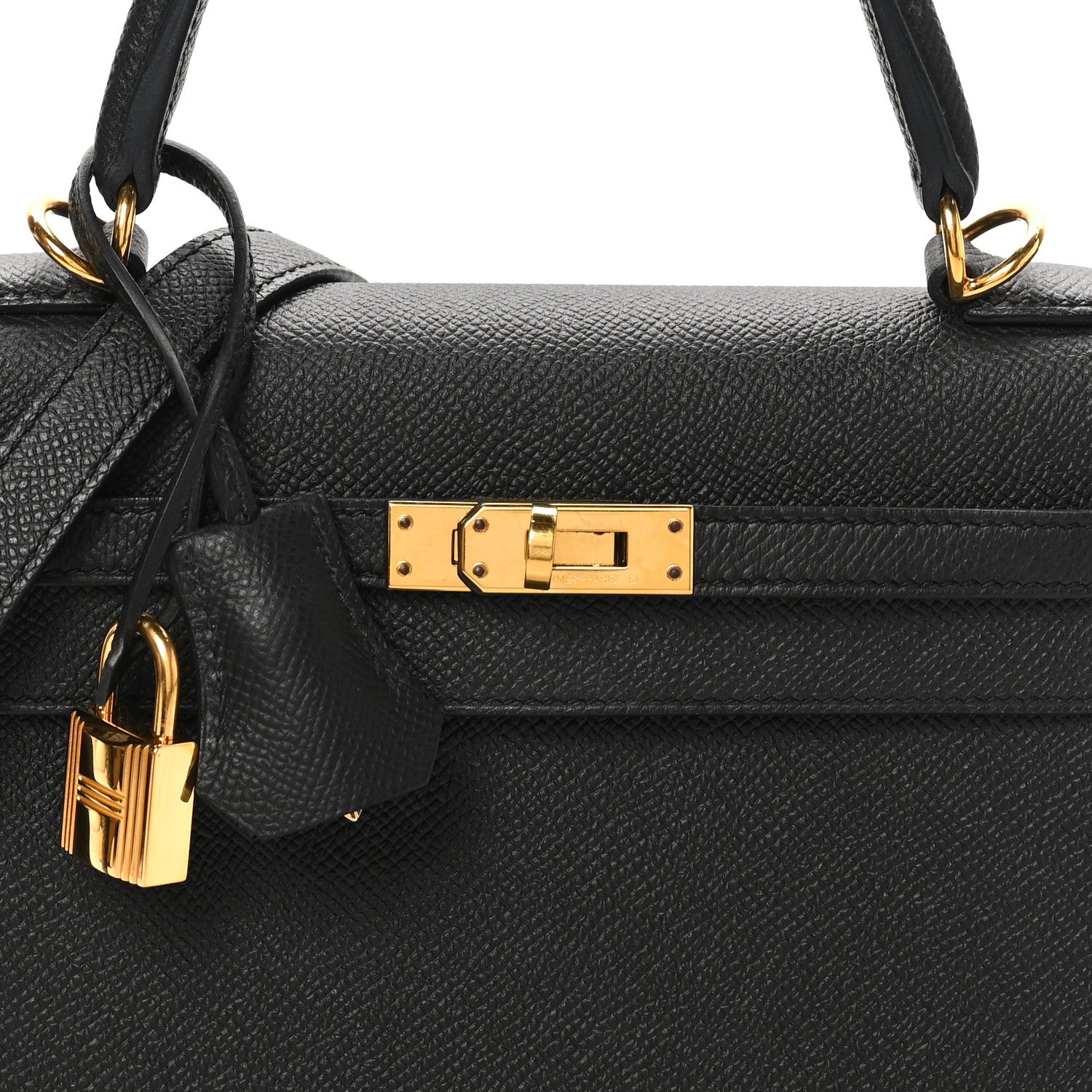 Hermes Epsom Kelly Sellier 25 Black 9 of 11