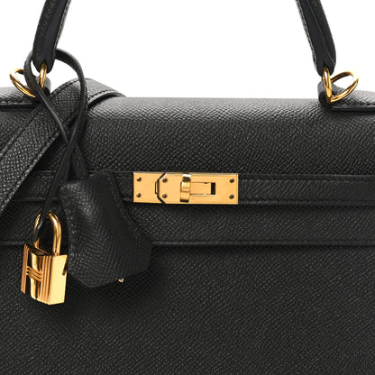 Hermes Epsom Kelly Sellier 25 Black 9 of 11
