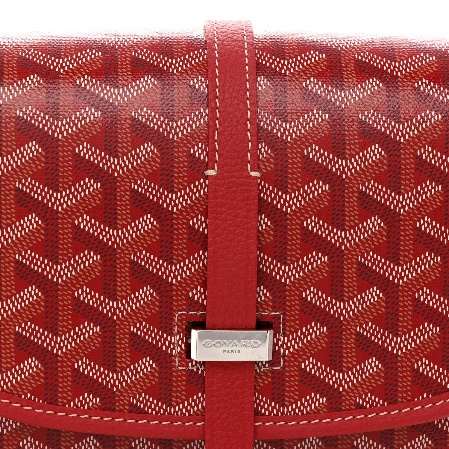 Goyard Goyardine Belvedere II PM Messenger Bag Red 7 of 9