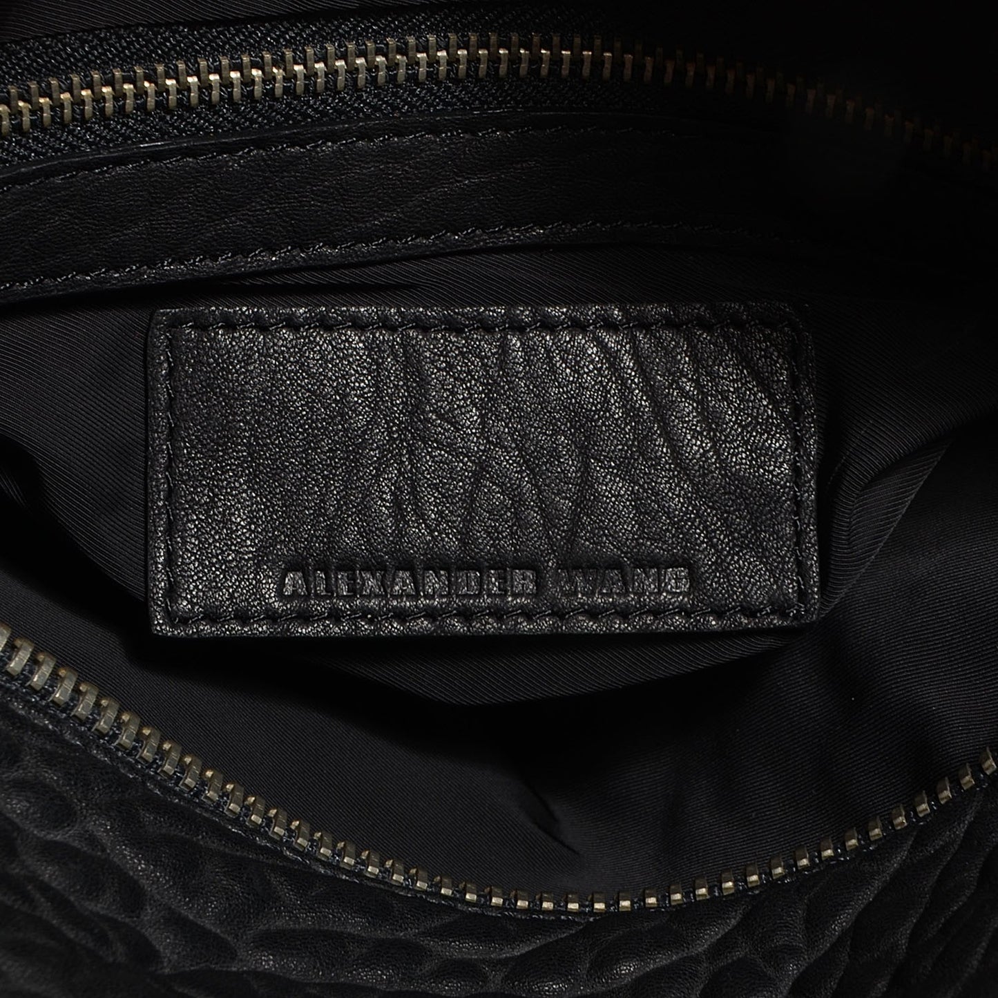 Pebbled Lambskin Rocco Black