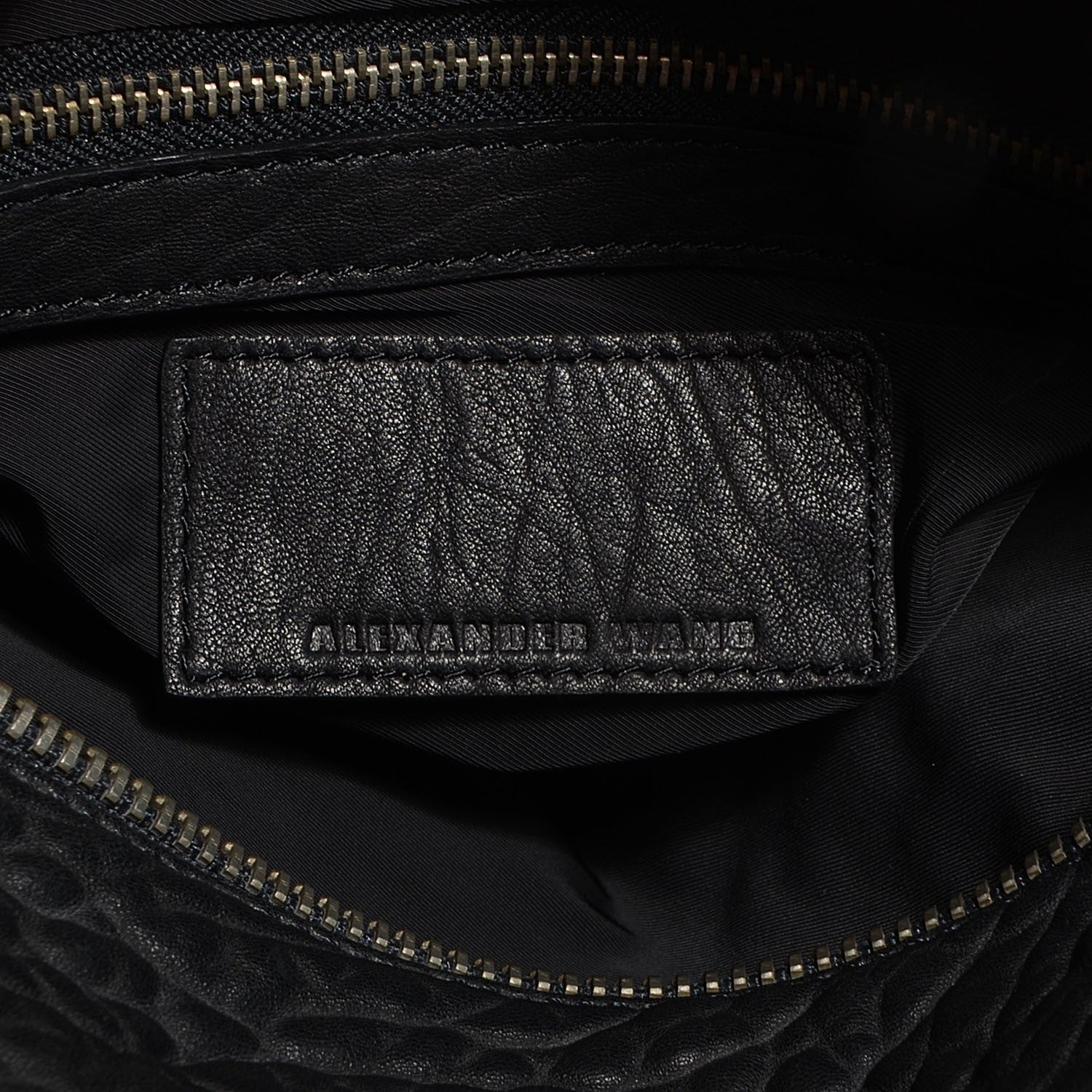 Alexander Wang Pebbled Lambskin Rocco Black 6 of 7