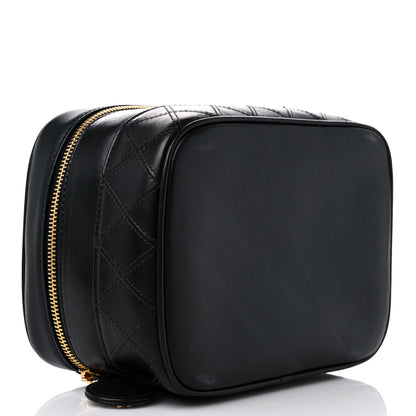 Chanel Lambskin Vanity Cosmetic Case Black 4 of 14