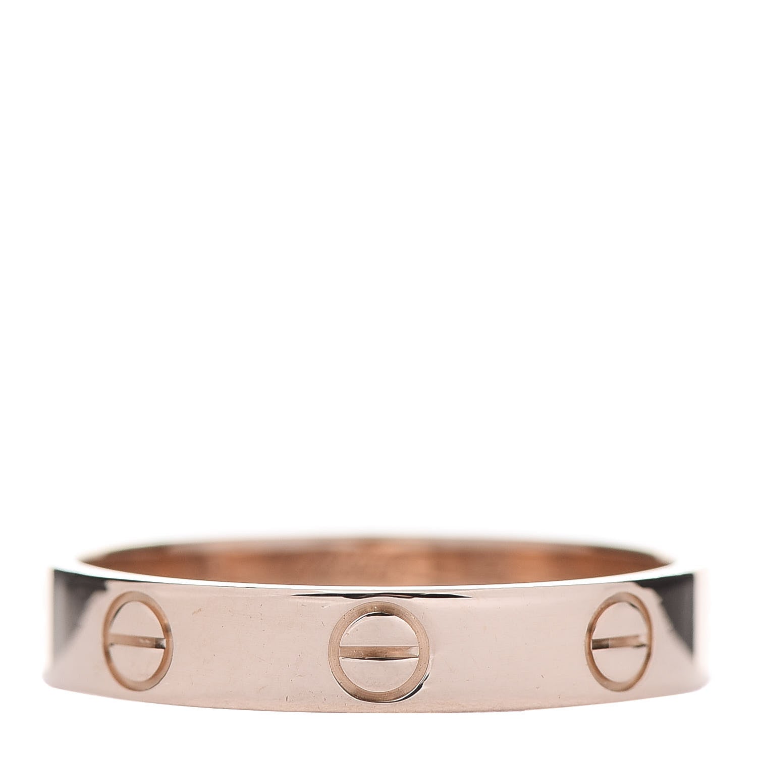 Cartier 18K Pink Gold 3.5mm LOVE Wedding Band Ring 55 7.25 1 of 5