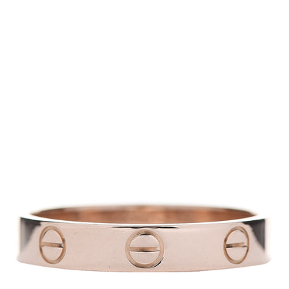 Cartier 18K Pink Gold 3.5mm LOVE Wedding Band Ring 55 7.25 1 of 5