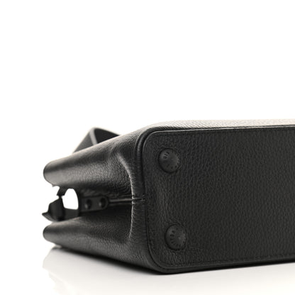 Louis Vuitton Taurillon Capucines BB Matte Black 8 of 10