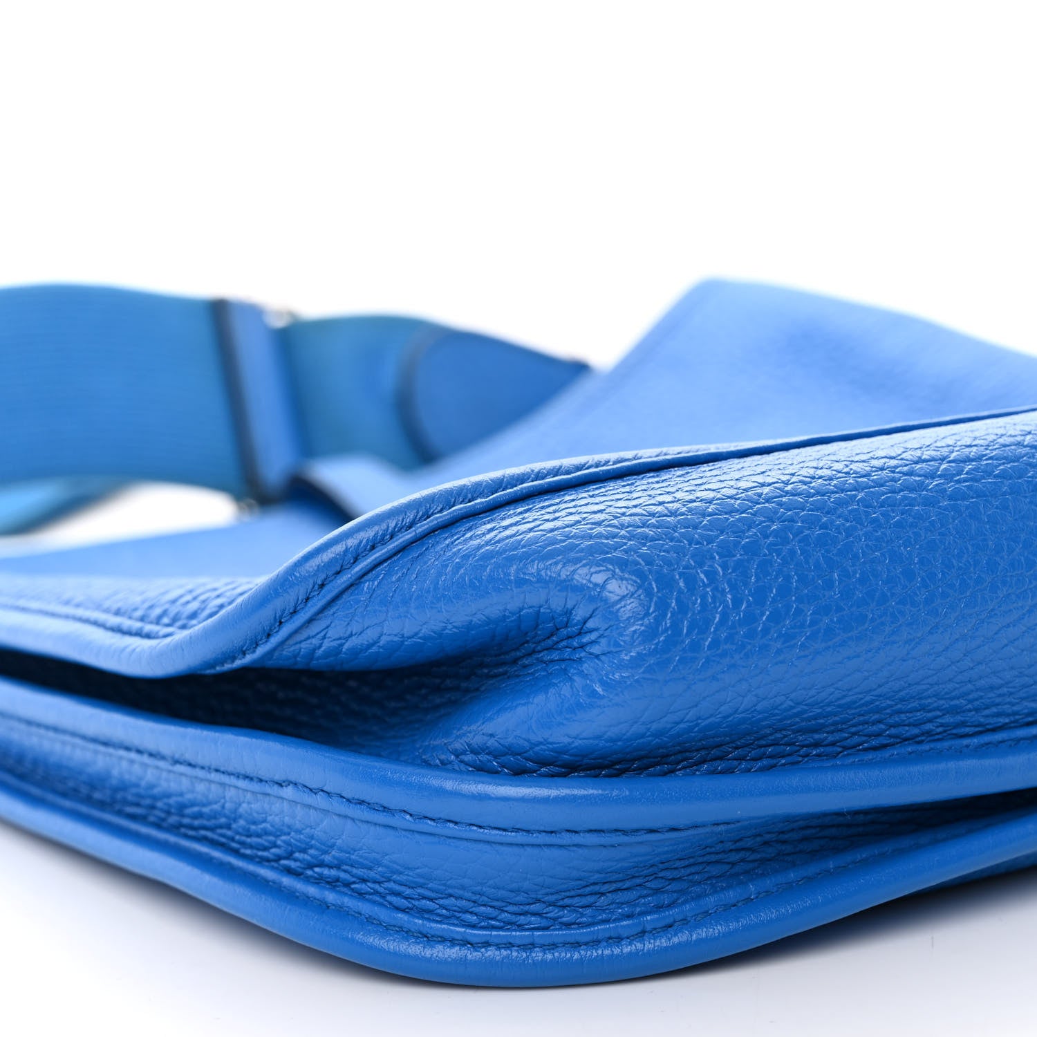 Hermes Taurillon Clemence Evelyne III PM Bleu Hydra 8 of 11
