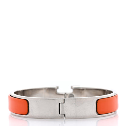 Hermes Enamel Narrow Clic Clac H Bracelet PM Orange 3 of 8