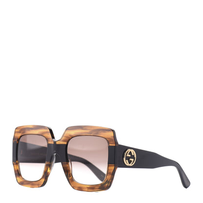 Gucci Square Frame GG0178S Sunglasses Havana 1 of 9