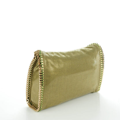 Stella McCartney Metallic Linen Small Falabella Tote Camouflage 4 of 10