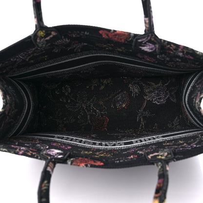 Christian Dior Canvas Embroidered Large Book Tote Black Multicolor 5 of 11