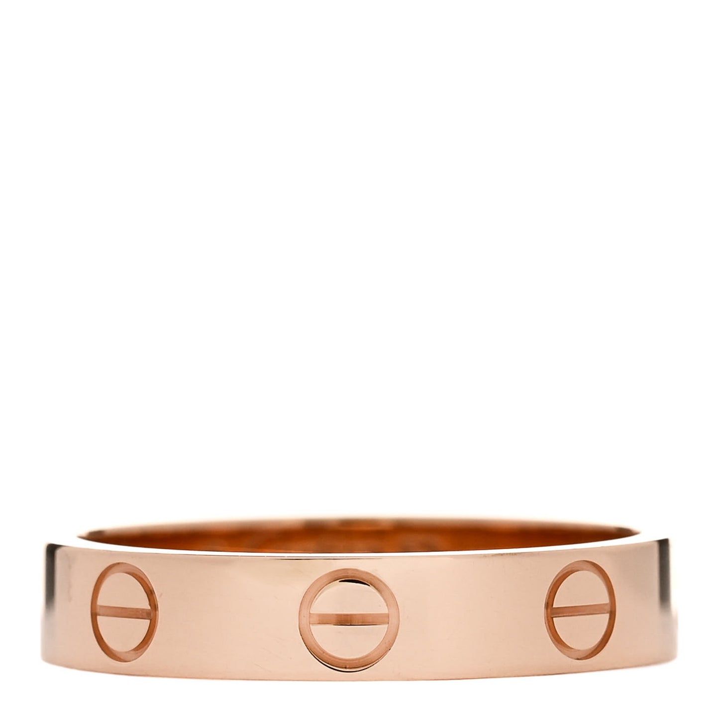 18K Pink Gold 3.5mm LOVE Wedding Band Ring 52 6