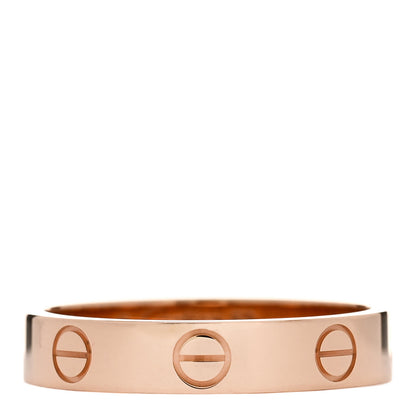 Cartier 18K Pink Gold 3.5mm LOVE Wedding Band Ring 52 6 1 of 5