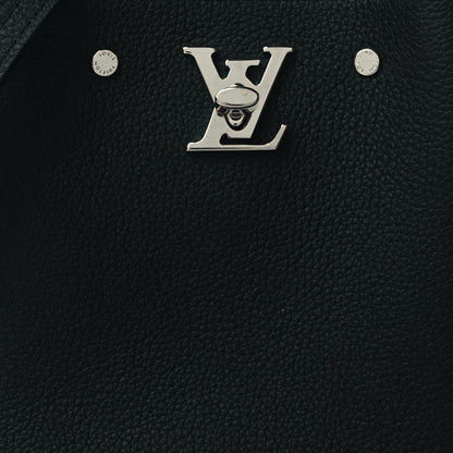 Louis Vuitton Calfskin Nano Lockme Bucket Black 7 of 9