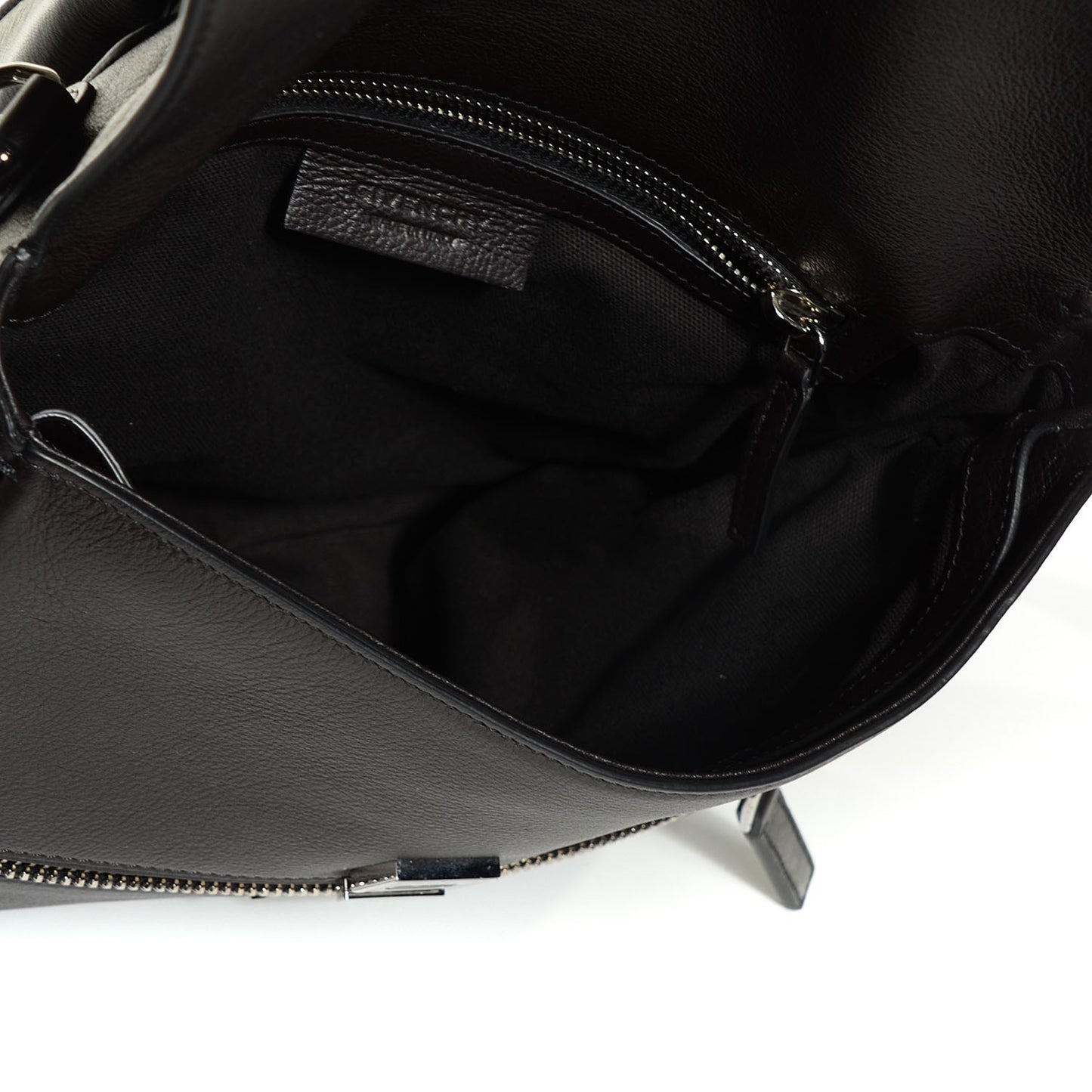 Calfskin Small Pandora Pure Flap Bag Black