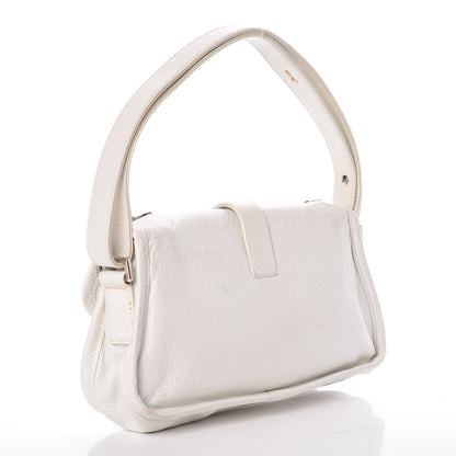 Chanel Calfskin Mademoiselle Flap Shoulder Bag White 3 of 12